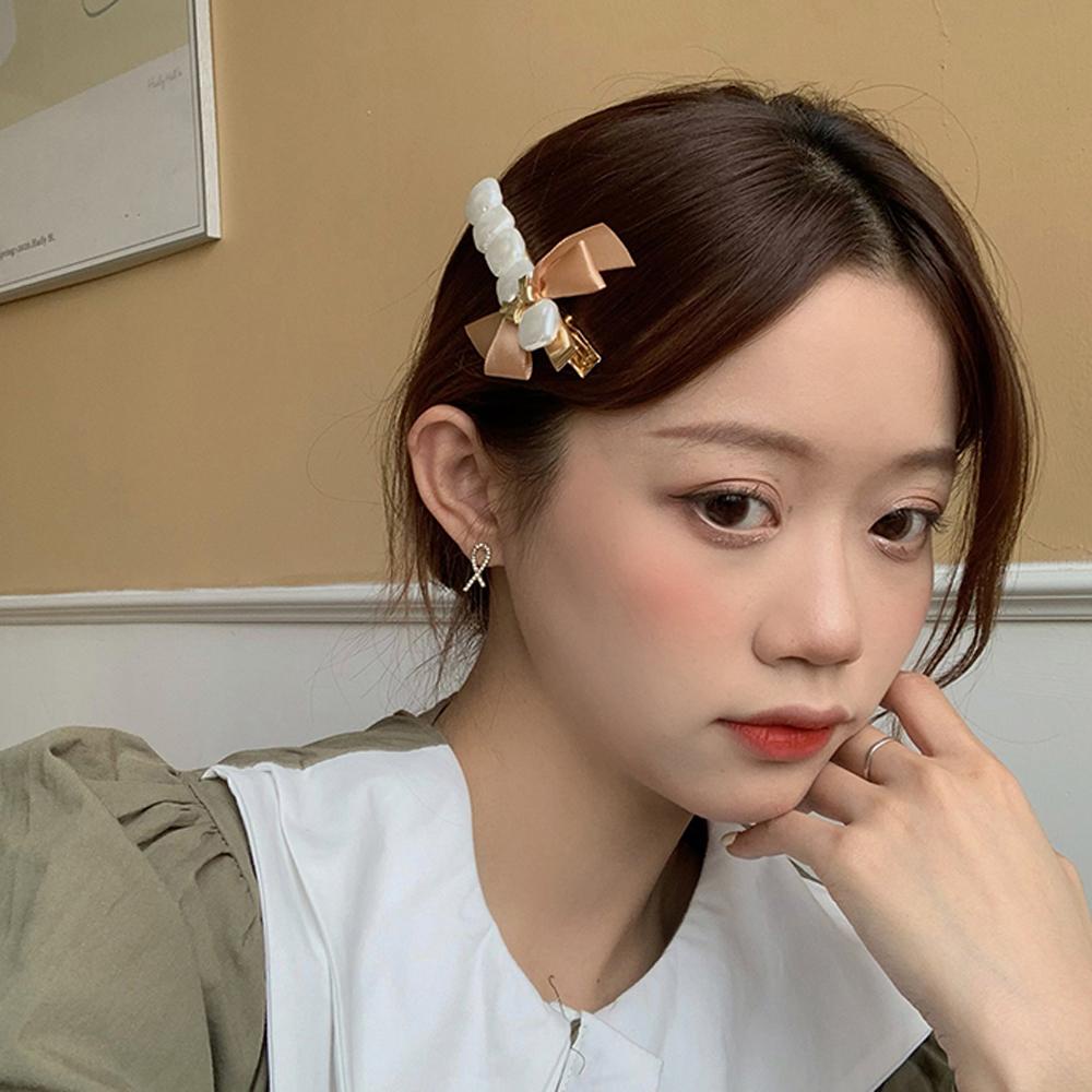 Kẹp Tóc Hình Nơ Xinh Xắn Thời Trang Dành Cho Nữ Mặt Dây Chuyền Hình Mỏ Vịt Dễ Thương Cho Bé Gái