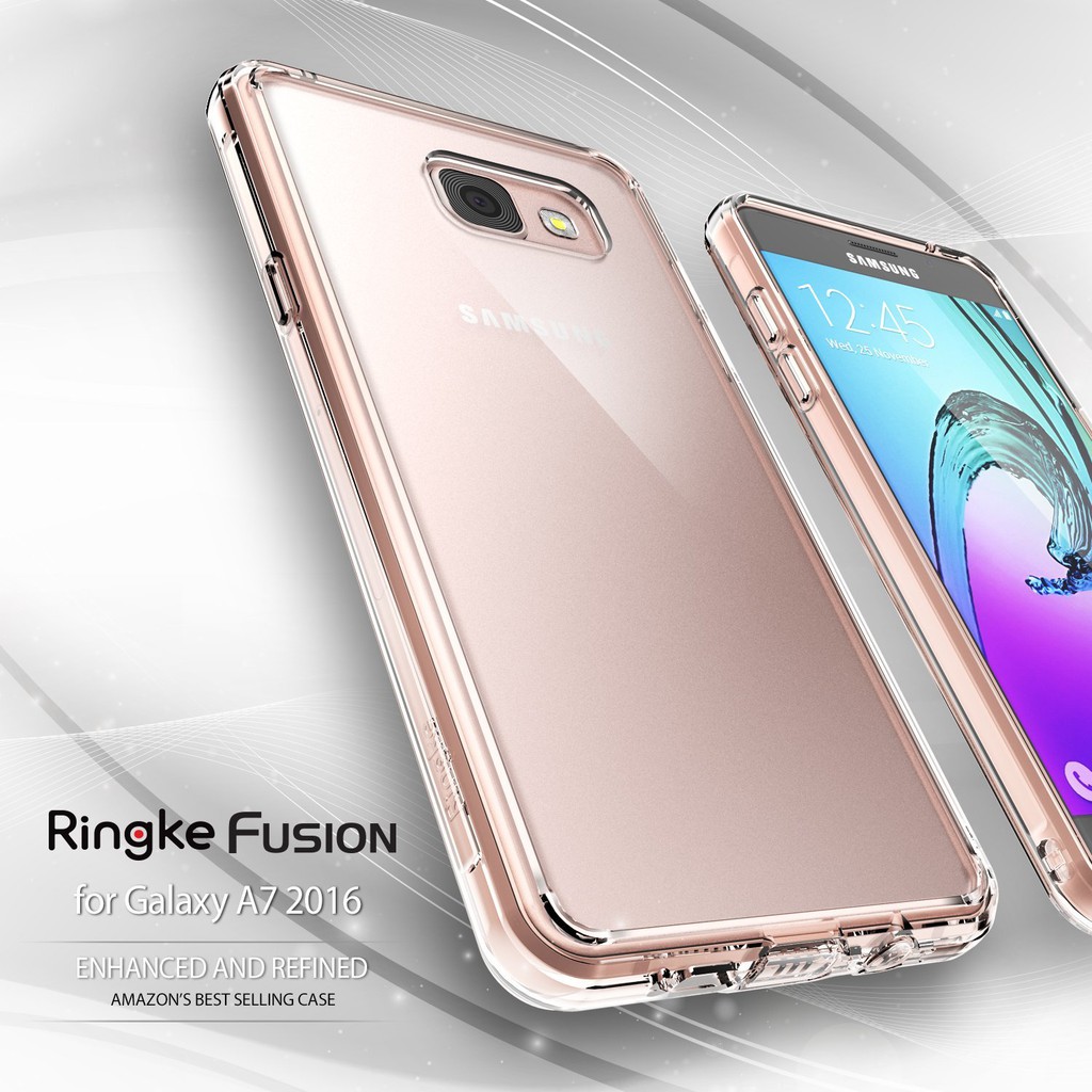 Ốp lưng Ringke Fusion Samsung Galaxy A7 2016 (Trong suốt) - Nhập khẩu Hàn Quốc