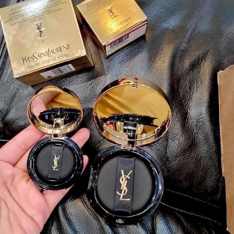 Phấn nước YSL LUMINOUS MATTE CUSHION FOUNDATION vỏ da LIMITED mini 5g
