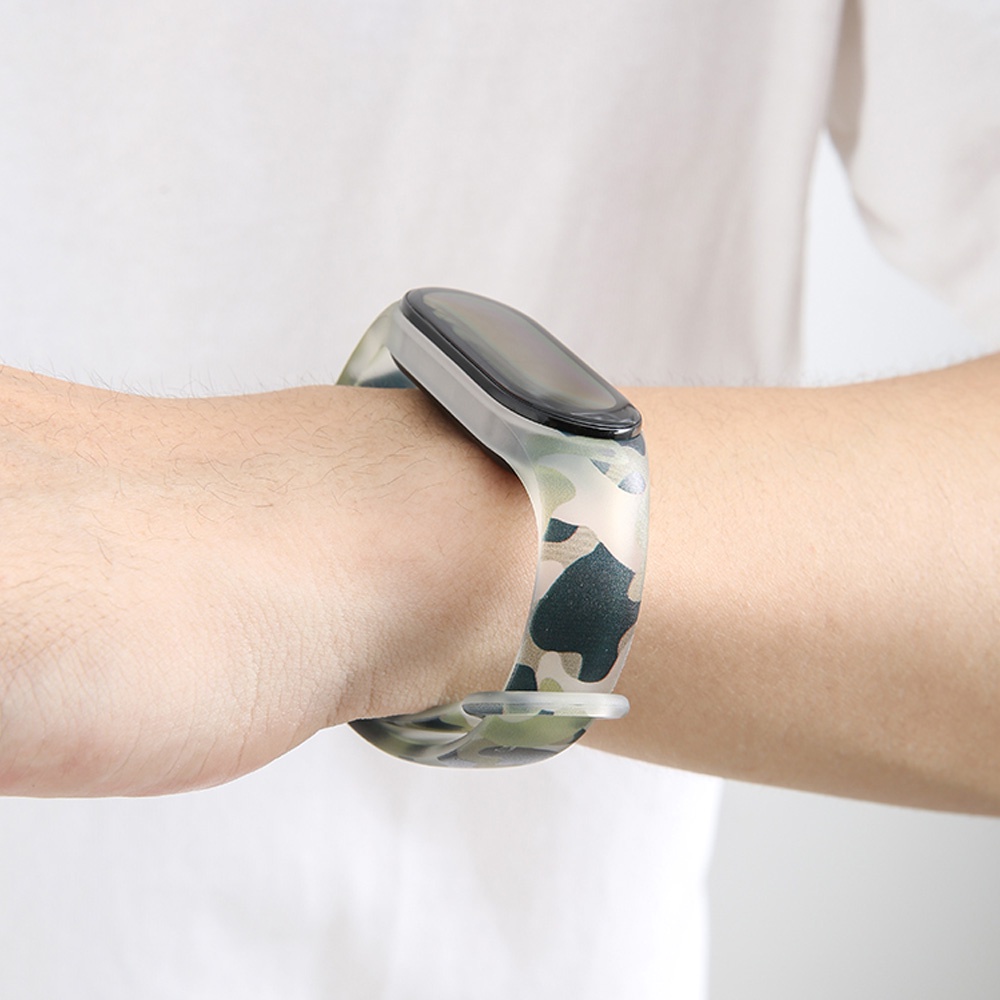 Dây Đeo Silicone Trong Suốt Thay Thế Cho Đồng Hồ Thông Minh Xiaomi Mi Band 7 6 5