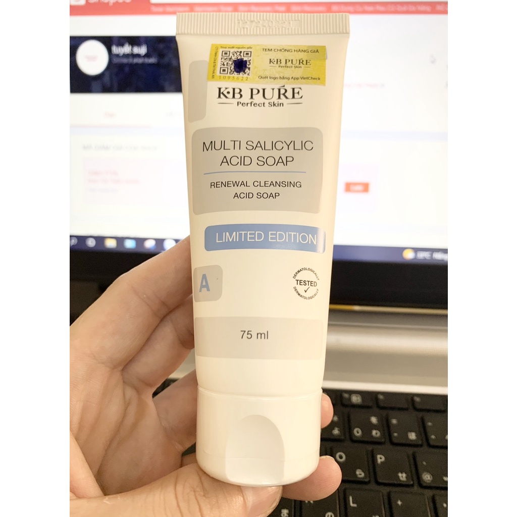Tẩy tế bào chết Multi salicylic acid soap kb kb pure gel 75ml