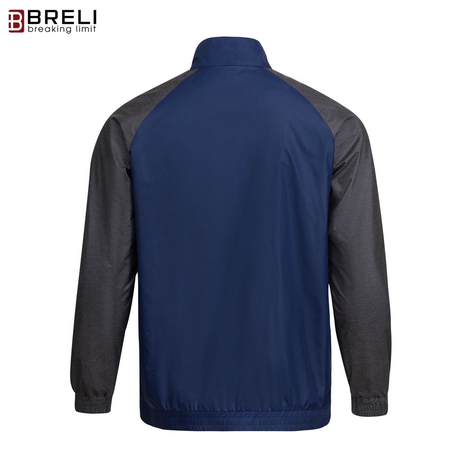 Áo khoác gió nam Thương Hiệu Breli  Áo Khoác Nam Không Cổ Chắn Gió Chắn Bụi Cao Cấp - BAG2131-DNV