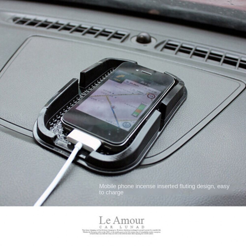 Giá đỡ điện thoại 3 trong 1 chống trượt chịu nhiệt đa năng thông dụng cho xe hơi