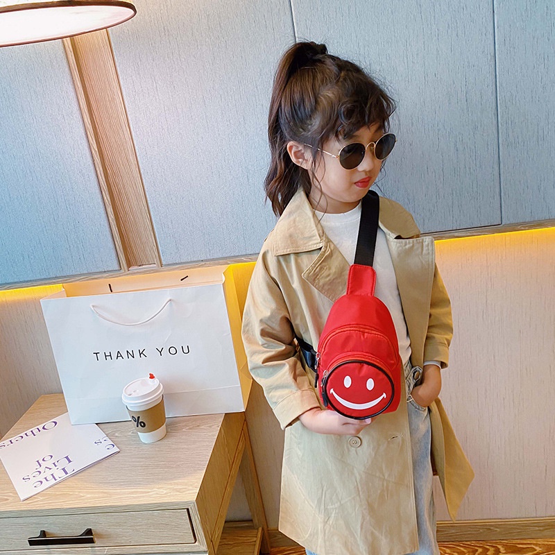 Túi , balo mini đeo chéo mặt cười cho bé đi chơi, đi du lịchGIADUNGTONGKHO1Túi Đeo Hông Họa Tiết Hoạt Hình Xinh Xắn
