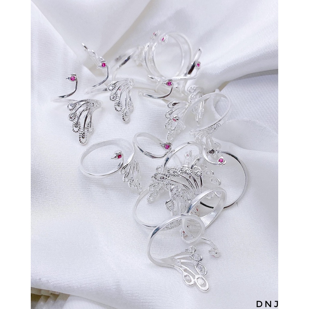 Nhẫn nữ , nhẫn bạc ý 925, Nhẫn thiên nga mẫu mới shop sáng bóng