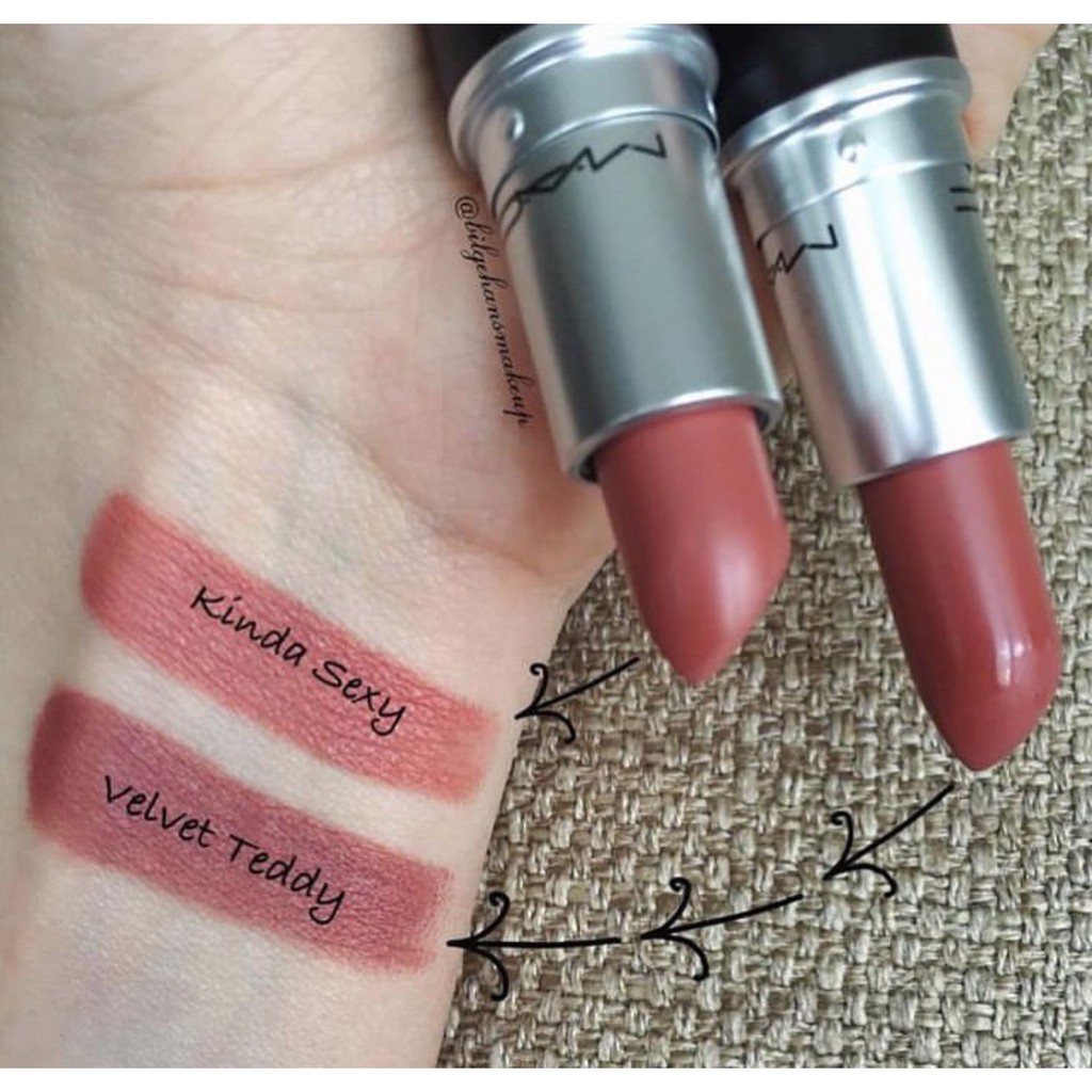 SON MAC VELVET TEDDY màu này đánh lên tây lắm (Hàng sale Tách Set_Ko kèm box giấy) Phiên bản giới hạn màu tím | BigBuy360 - bigbuy360.vn