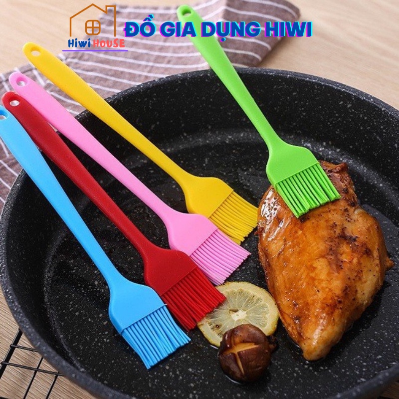 Chổi quét dầu ăn silicon đúc chịu nhiệt dùng để phết dầu, quét đồ nướng, mặt bánh