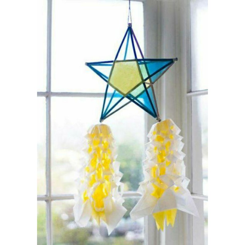 🏮🌟Combo nguyên liệu làm lồng đèn ngôi sao, đèn ông sao, lồng đèn trung thu