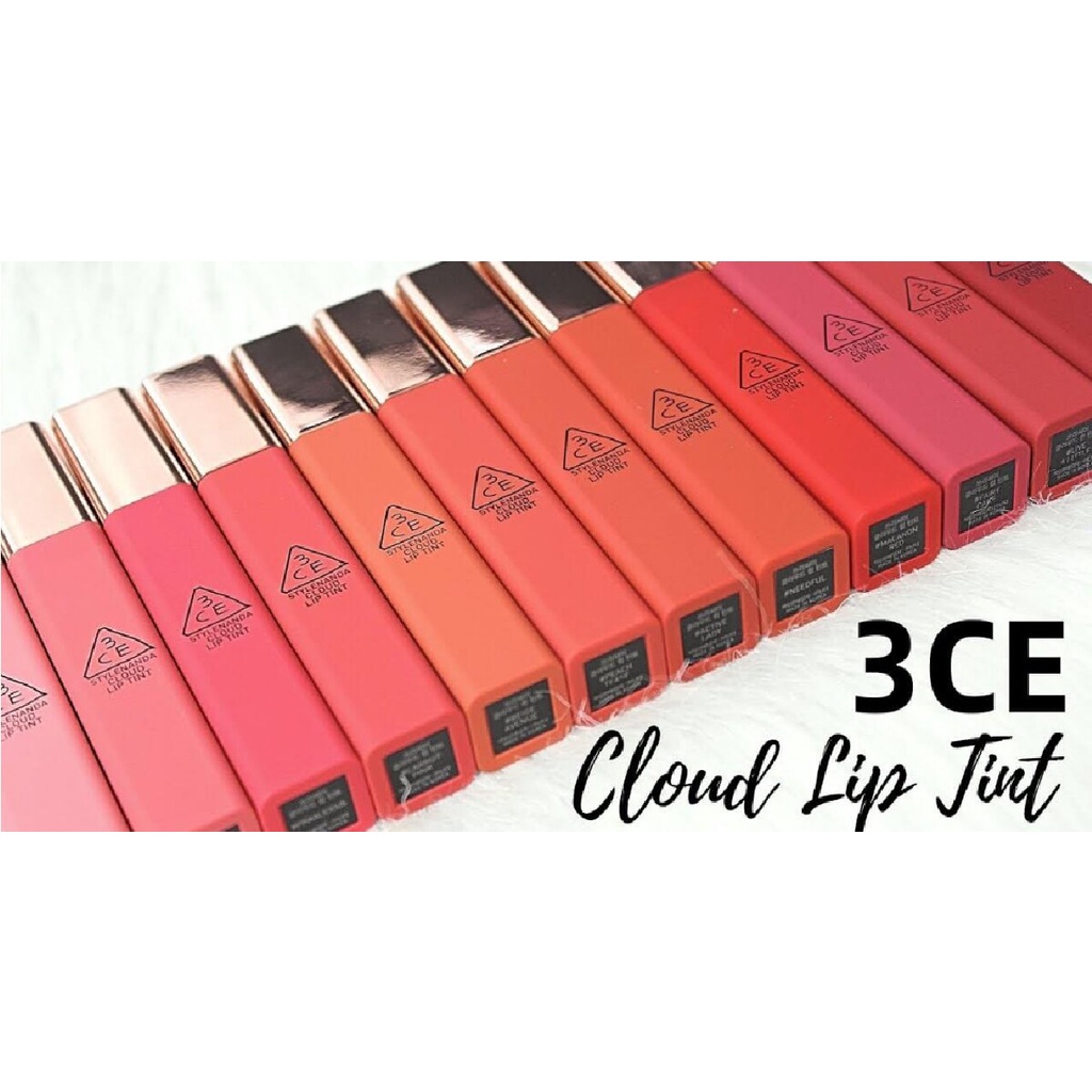 Son Kem Lì 3CE Cloud Lip Tint Mịn Nhẹ Như Mây 4G