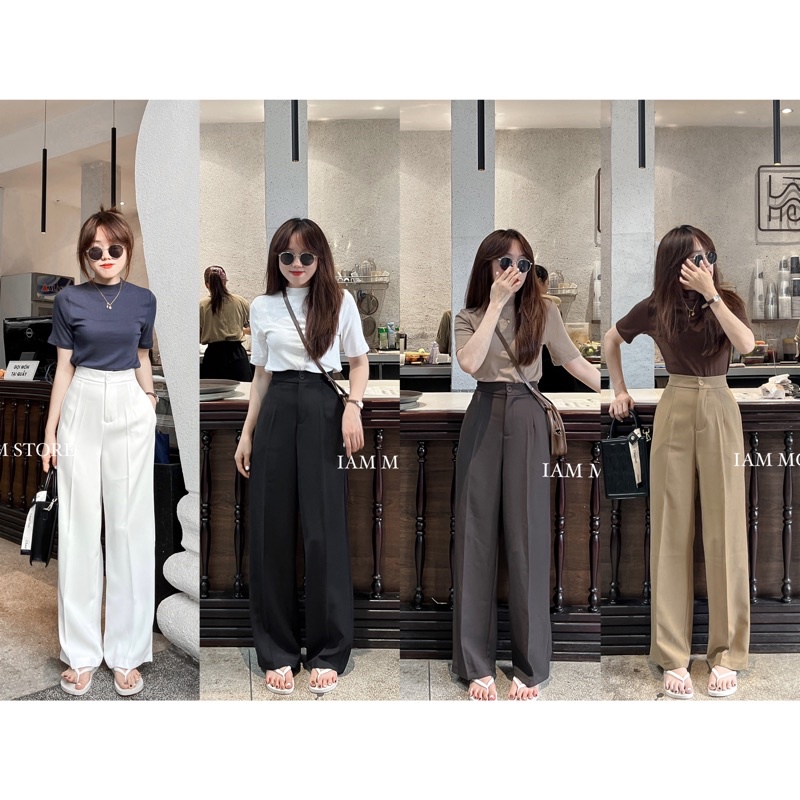 Quần tây ống xuông lưng cao tôn dáng ( ảnh chính chủ )