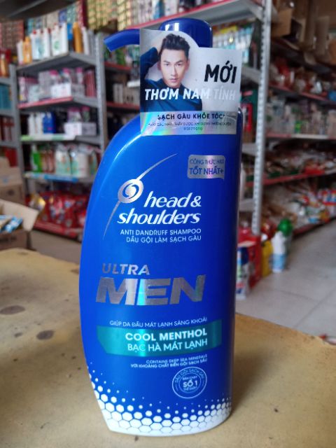 Dầu gội Head Shoulders Ultra Men bạc hà 650g