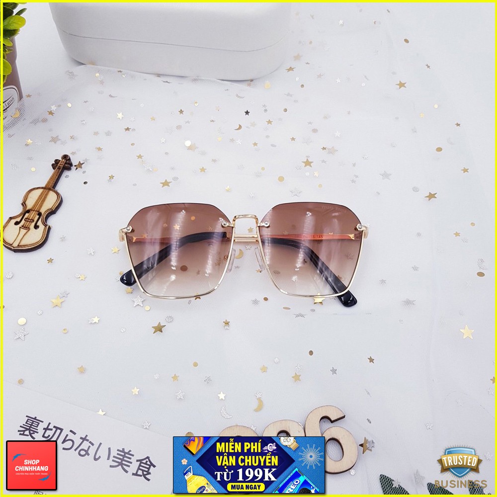 KÍNH MÁT NỮ XI ỐC 585 FORM NỬA GỌNG CAO CẤP AH986