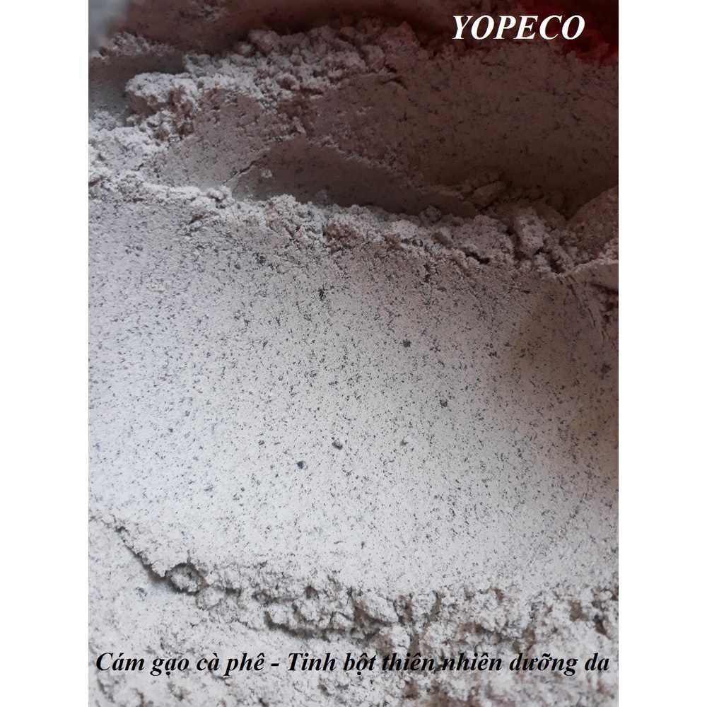 Bột Cám Gạo Cà Phê  tẩy tế bào chết, dưỡng da &amp; Mỡ Trăn nguyên chất YOPECO + quà tặng