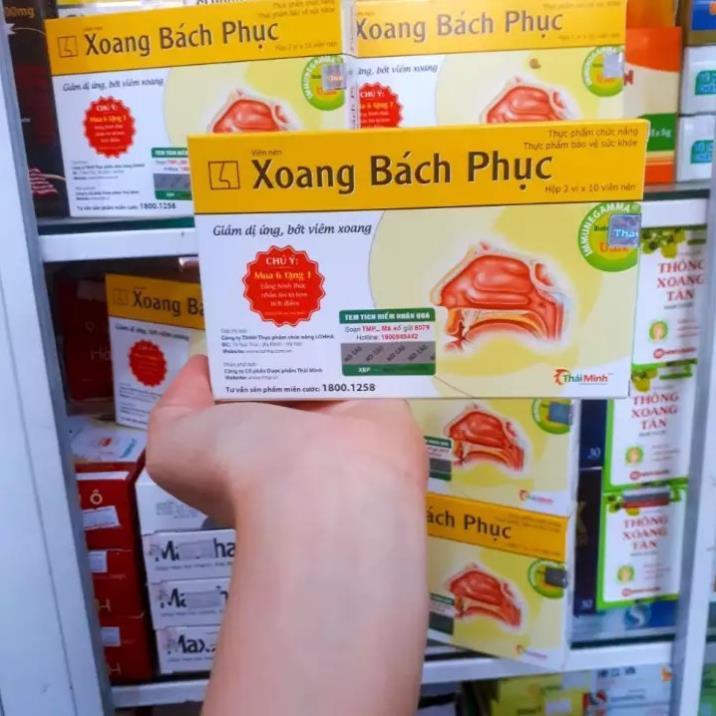 XoangBachPhuc – Hỗ trợ điều trị viêm xoang, ngăn ngừa viêm mũi dị ứng (Hộp 30 viên)