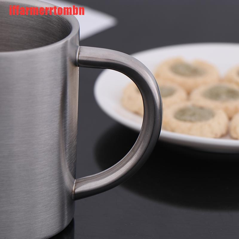 {iffarmerrtombn}Portable Mug Cup Double Wall Travel Tumbler Coffee Mugs Tea Cups Stainless Steel TYW