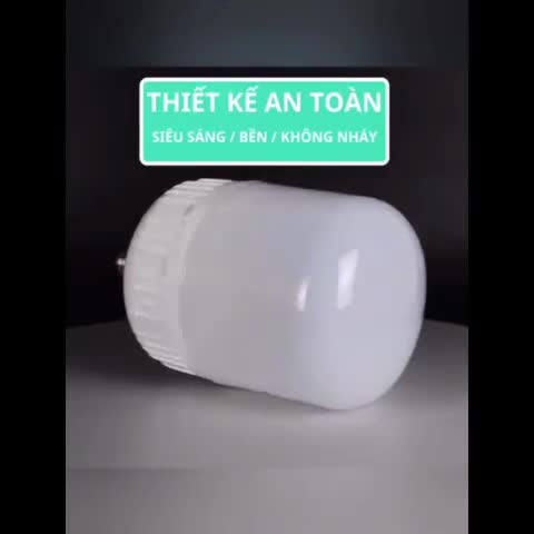 Bóng Đèn Led Bulb Trụ Tròn,Bóng Led Trụ Nhựa Đui E27 Công Suất 5W,7W,12W,30W,40W,50W Tiết Kiệm Điện,Siêu Kín Chống Nước | BigBuy360 - bigbuy360.vn
