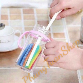Combo 2 Dụng Cụ Cọ Rửa Ly Cốc 7 Màu