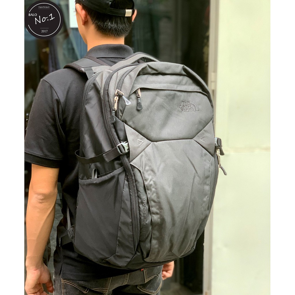 [CHUẨN AUTH] Balo TNF Router Transit 2018 Zinc Grey Heather