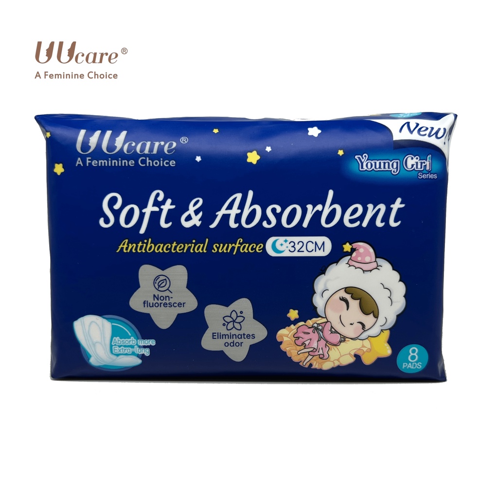 Băng vệ sinh UUcare Singapore Young Girl ban đêm 32cm