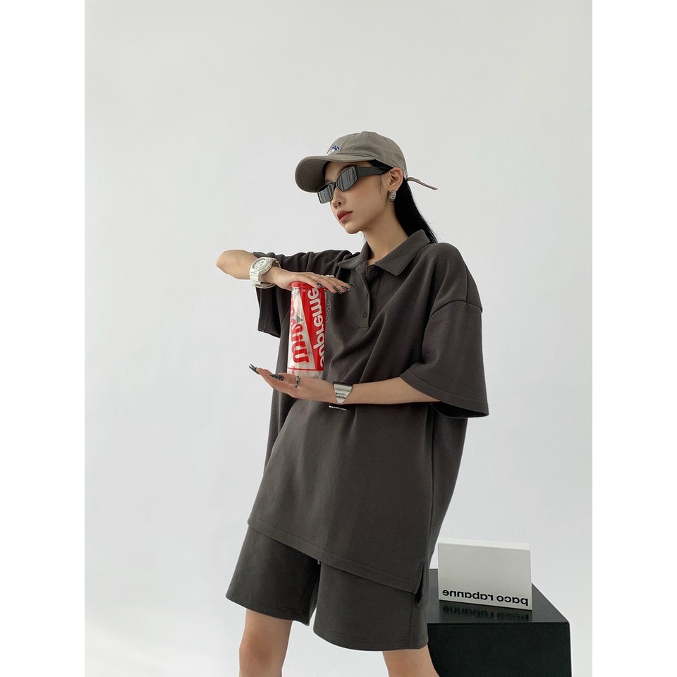 Bộ mặc nhà nữ mùa hè CHỮ A , đồ bộ bigsize chất cotton Form Rộng Nam Nữ