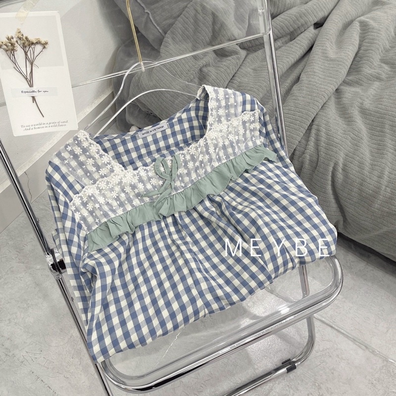 Bộ đồ bầu CỔ Vuông - Đồ bầu mặc nhà sau sinh cho con bú ti - Quần áo ngủ bầu Đẹp cho mẹ thời trang mùa hè Bigsize Giá Rẻ
