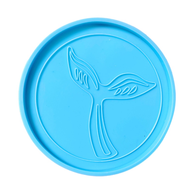 Sa Khuôn Silicone Làm Đế Lót Ly Hình Đuôi Cá DIY