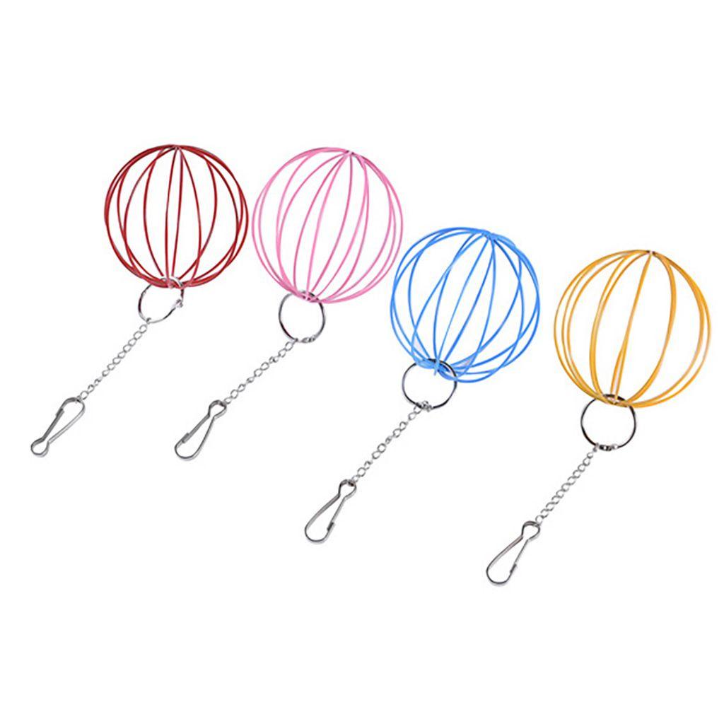 Dụng Cụ Đựng Thức Ăn Cho Chuột Hamster Hình Cầu Bằng Kim Loại Tiện Dụng