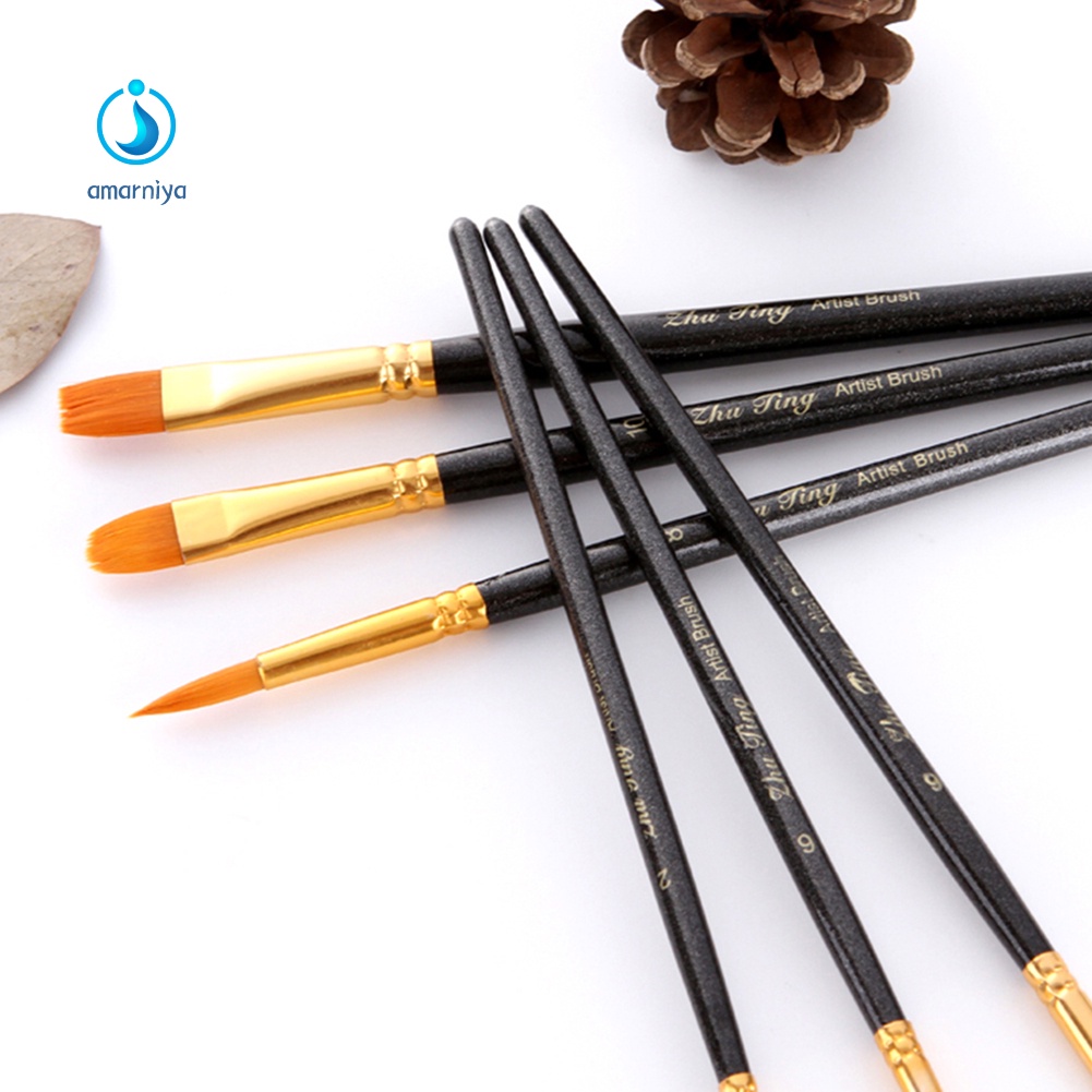 Hàng Có Sẵn Hàng| Set 10 Cọ Vẽ Màu Nước Chất Lượng Cao