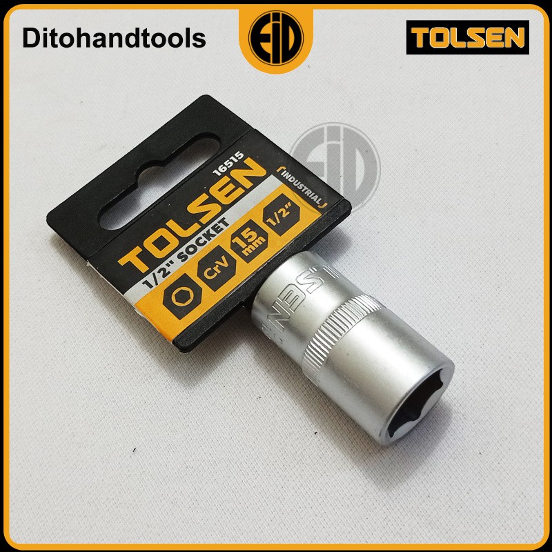 Đầu tuýp lục giác công nghiệp 1/2" 15mm Tolsen 16515