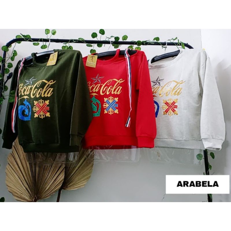 Áo Sweater Nữ In Chữ Coca Cola