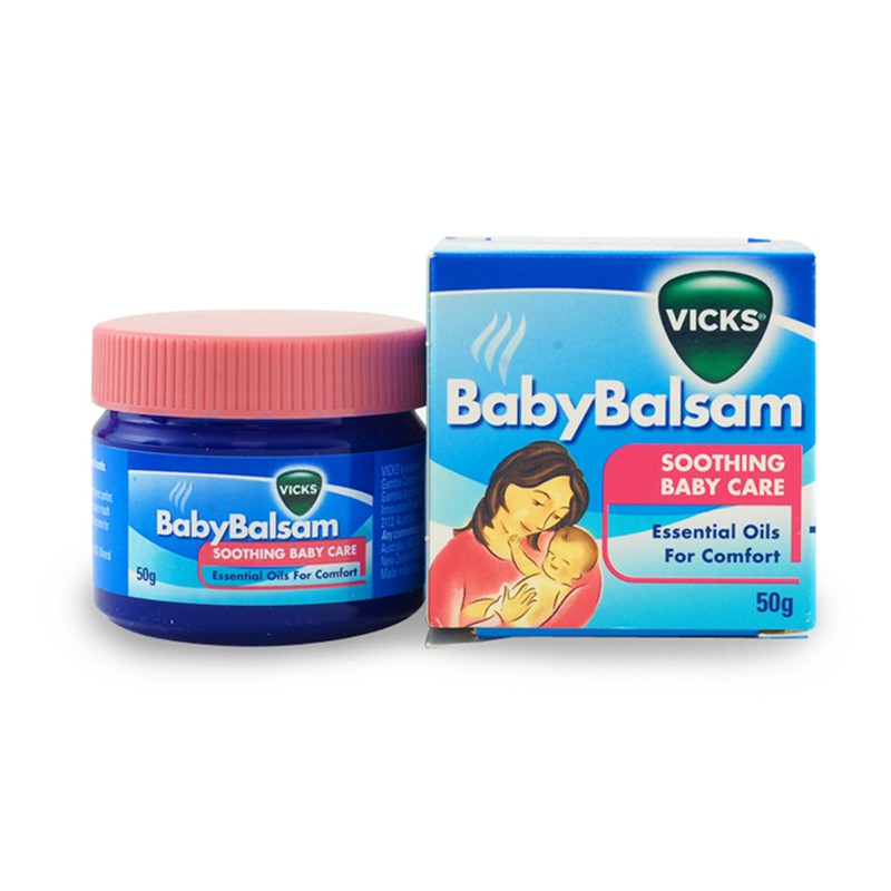 [CÓ QUÀ TẶNG] Dầu khuynh diệp Vicks Baby Balsam (50gr) - Xuất xứ Đức - Hữu ích cho trẻ em