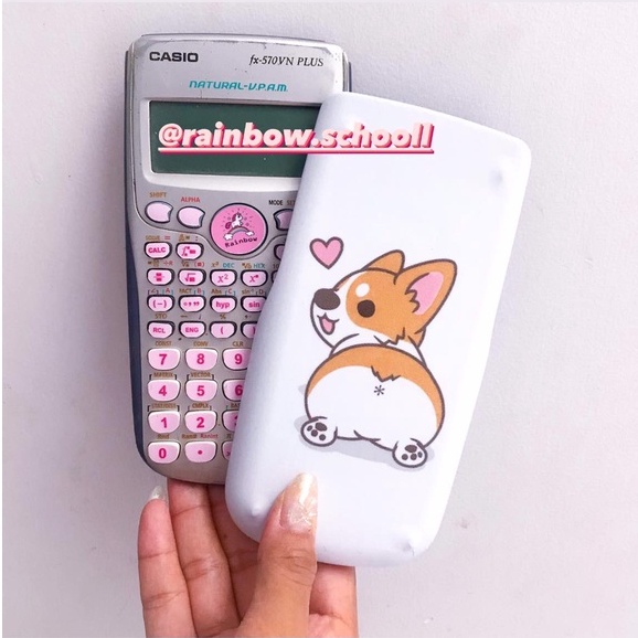 In decal casio 570 in decan theo yêu cầu trang trí máy tính casio fx 570 vn es plus bỏ túi vinacal rẻ đẹp freeship