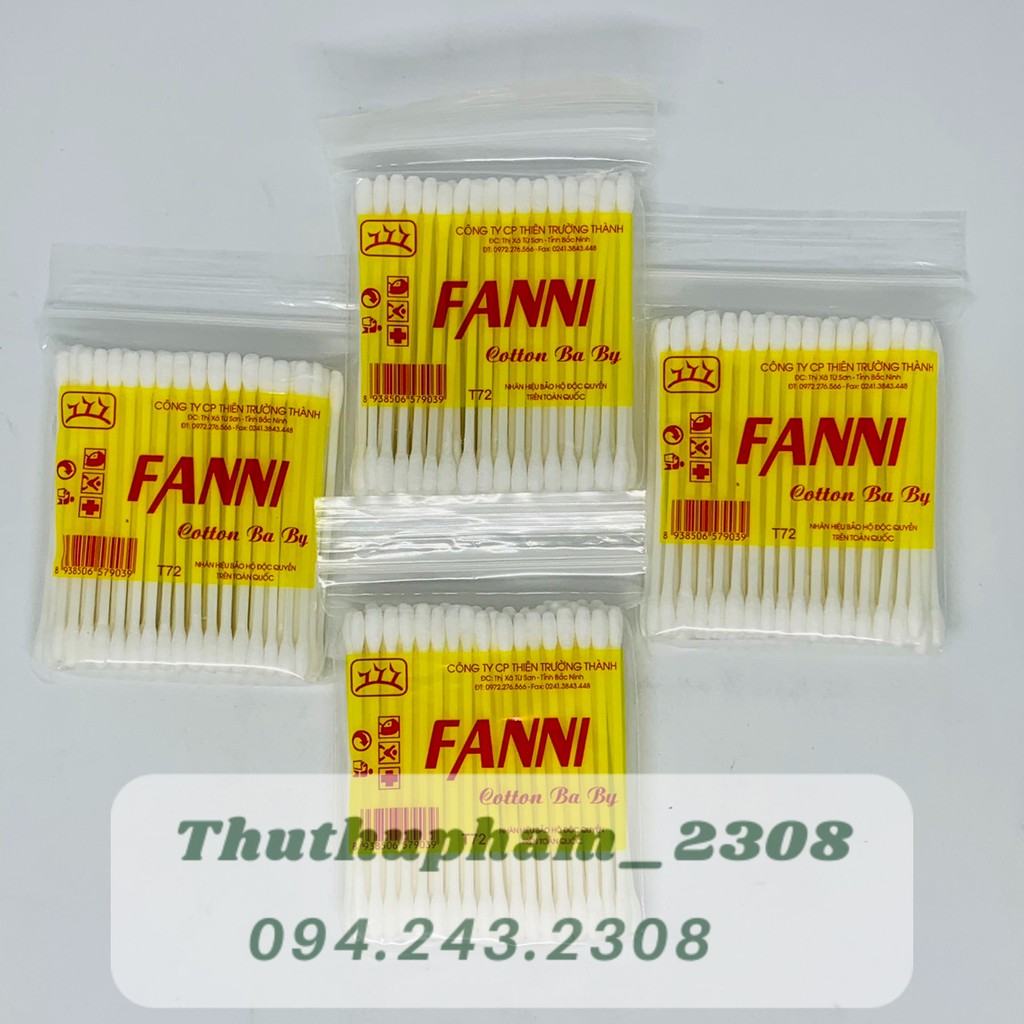 Tăm Bông Ngoáy Tai Mũi Fanni  Trẻ em Cao Cấp