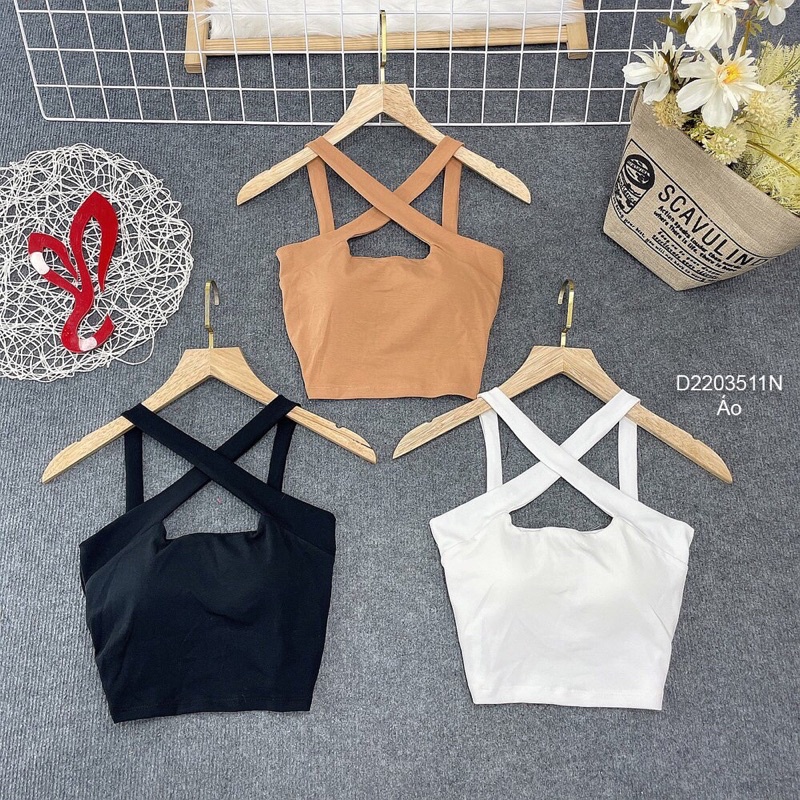 Áo 2 dây chéo cúp ngực !