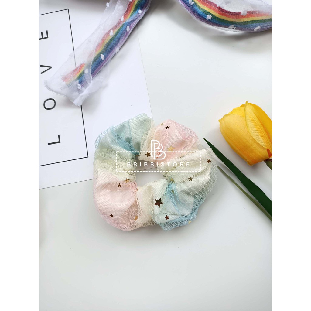 Scrunchies, BỜM CẦU VỒNG ĐỦ LOẠI , HOT HIT, SIÊU XINH