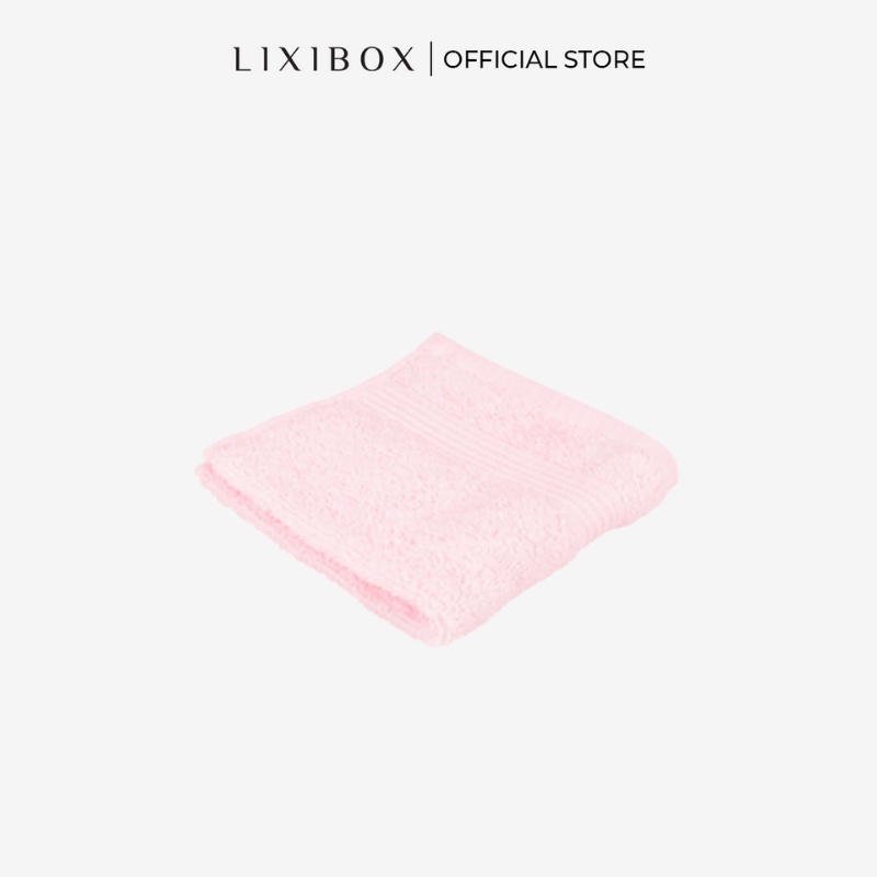 [HB Gift] Khăn Mặt Cotton Lixibox - Màu Hồng