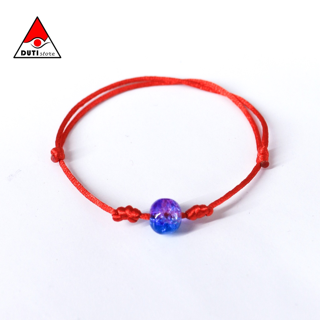 Vòng tay Sợi chỉ đỏ may mắn mix Hạt đá Handmade VNM007 DutiOS