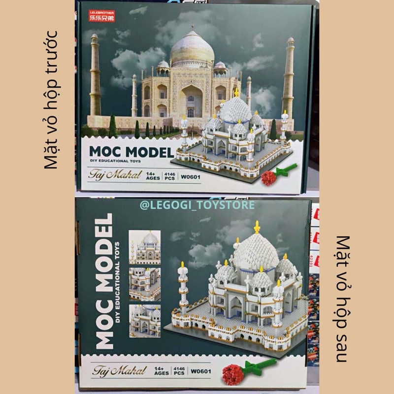 Đồ chơi lắp ráp Legogi ĐỀN TAJ MAHAL 4036 mảnh  mô hình kì quan thế giới trang trí quà tặng