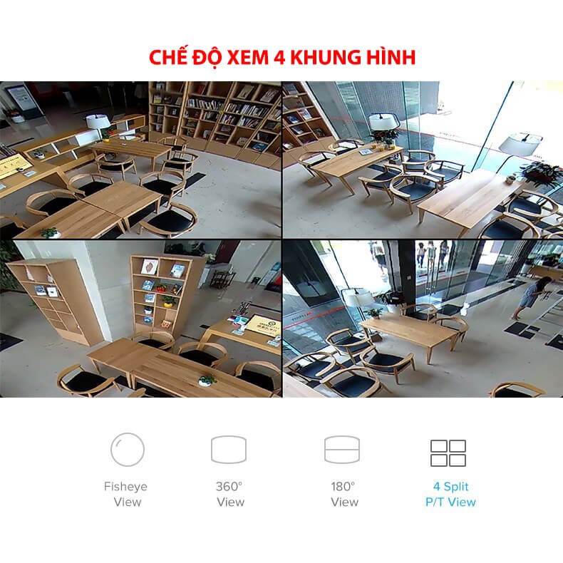 Camera Wifi Không Dây Mắt Cá 360 EZVIZ C6P CS-CV346-A0-7A3WFR