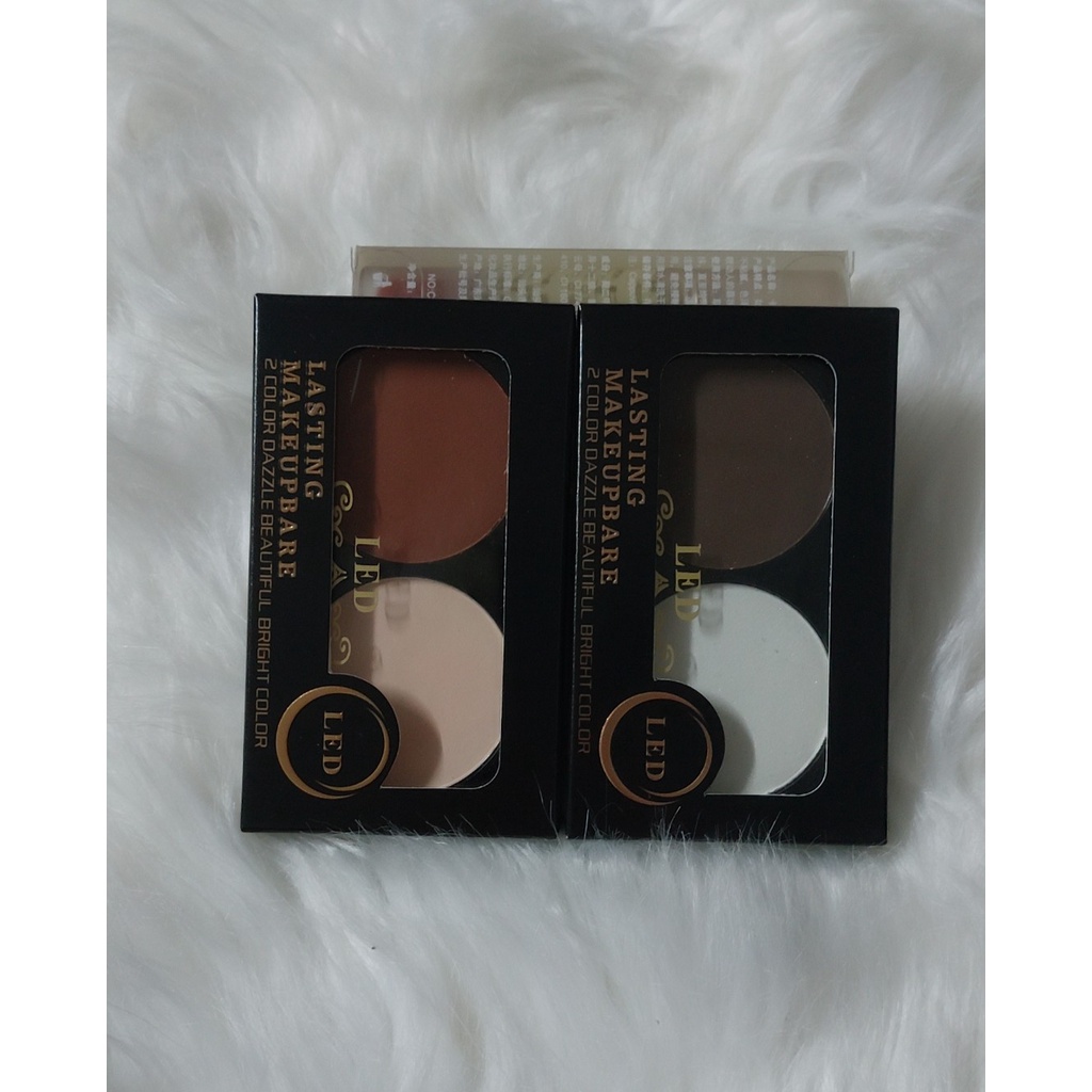 Phấn Tạo Khối 2 ô Highlight LASTING MAKEUPBARE LED