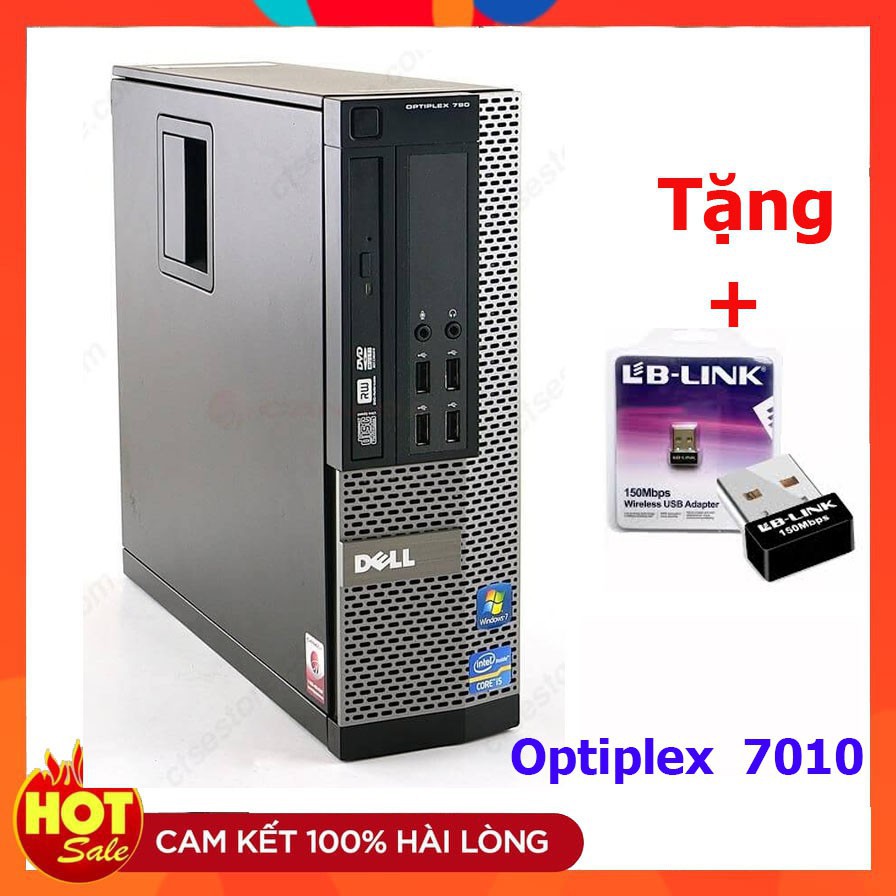 Máy tính đồng bộ Dell Optiplex 7010 Core i7 / Core I5 / Core I3 / Ram 4GB / SSD 120GB / 240GB - Tặng USB Thu Wifi 95