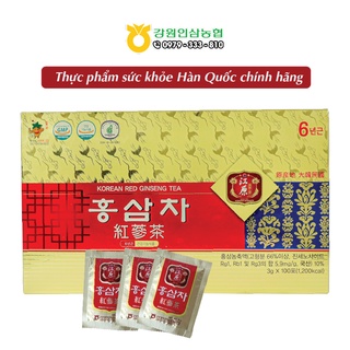 [Chính hãng] Trà Hồng sâm Hàn Quốc 6 năm tuổi – Hộp 100 gói x 3g