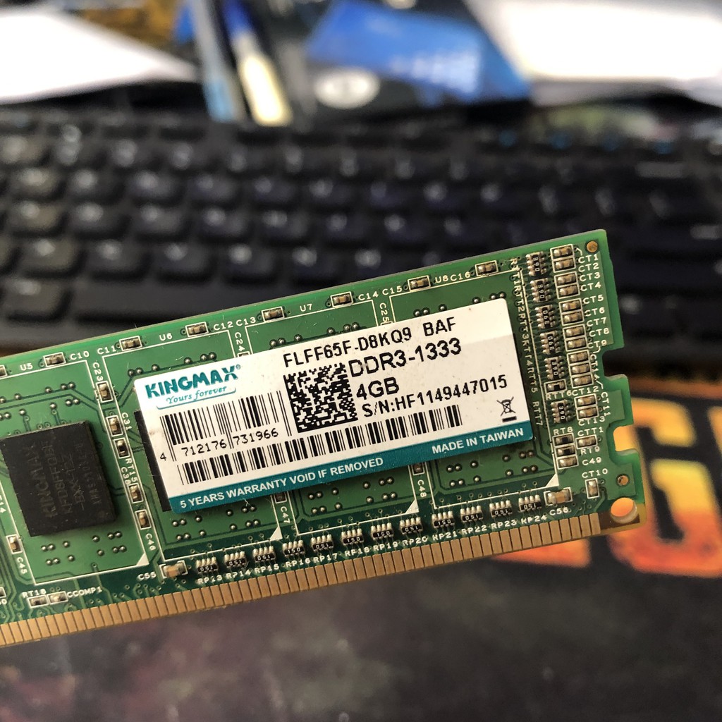 Ram máy tính bàn ddr3 4g buss 1333 / buss 1600 kingston, kingmax, máy bộ, gskill, ram 4g