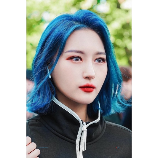 Thuốc Nhuộm Tóc collagen Màu Xanh Dương Đen Tại Nhà Super Blue Hair Dye Cream S/28