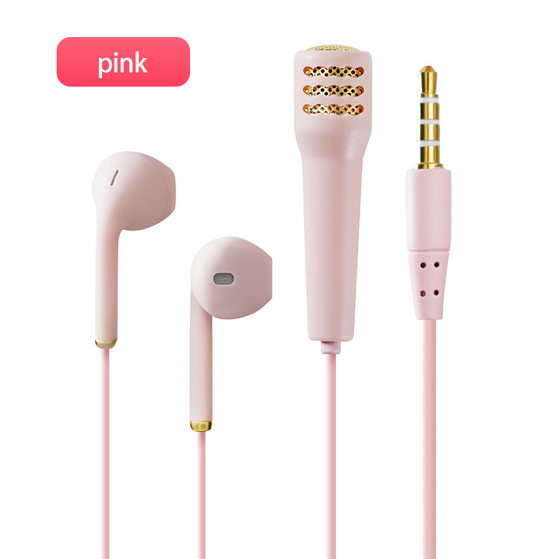 Tai nghe tích hợp micro karaoke Ankndo mini 3.5mm chất lượng cao với âm thanh HIFI Bass