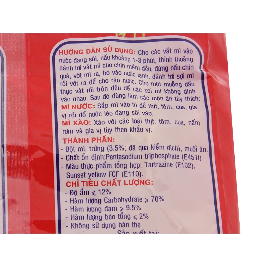 Mì trứng cao cấp Safoco/Meizan gói