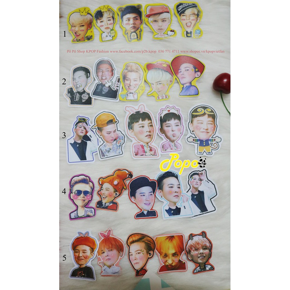 hình dán sticker GDRAGON trang trí