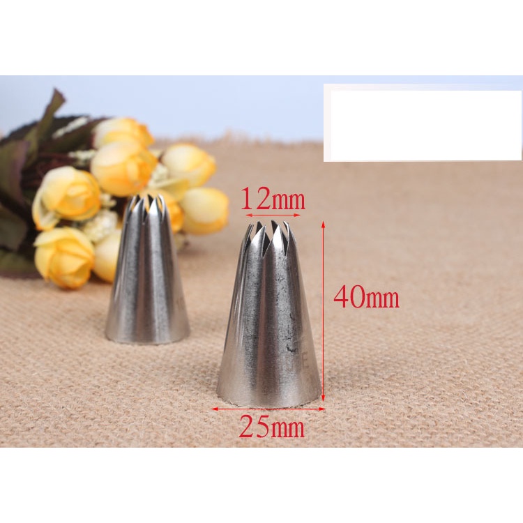 #108 #108e #83 Vòi Phun Kem Trang Trí Bánh Bằng Thép Không Gỉ