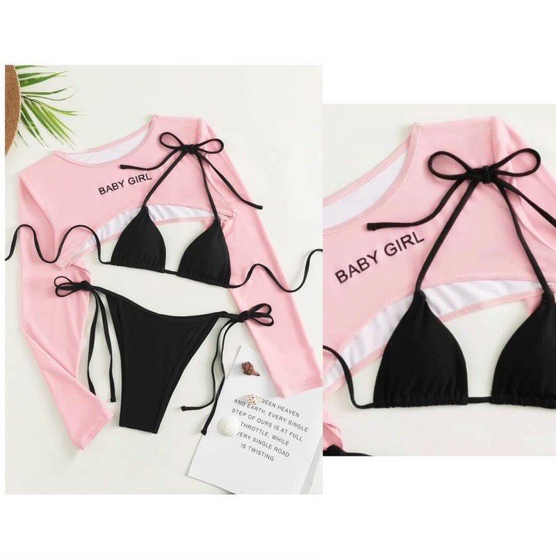 [Hàng Sẵn] bikini đồ bơi nữa tam giác quần dáng lọt khe