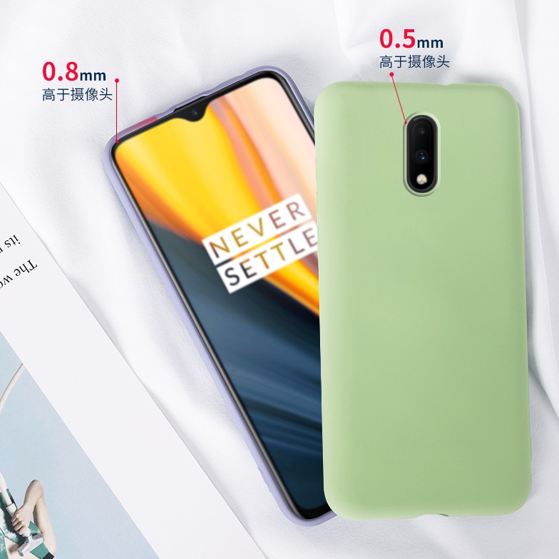 Ốp điện thoại dẻo màu trơn cho Oneplus 6 6T 7 pro